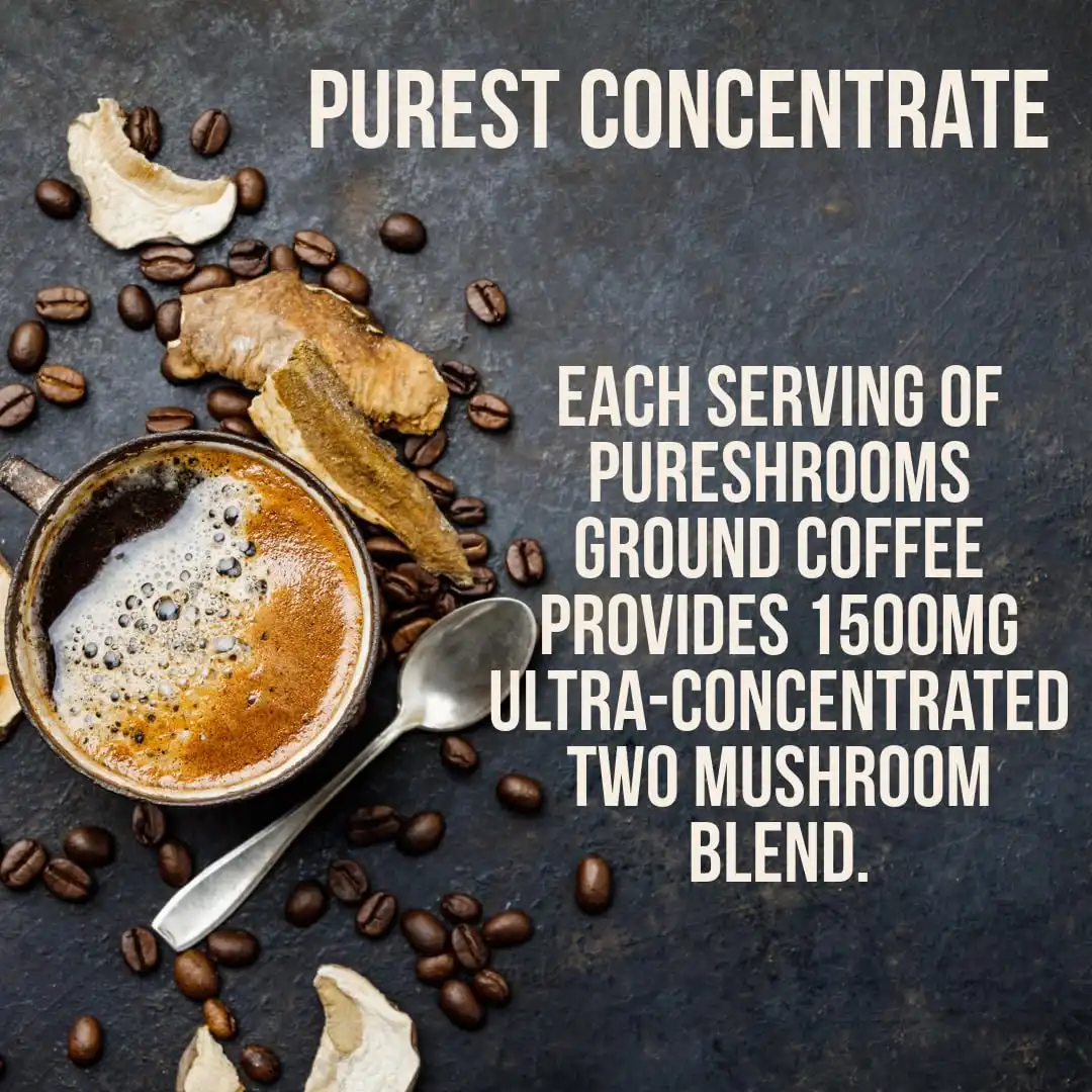 Mushroom Ground Coffee w/Ultra Concentrated