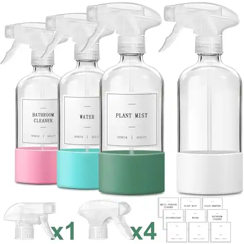 Glass Spray Bottles for Cleaning