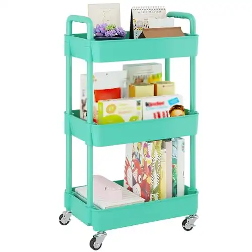 3-Tier Rolling Utility Cart