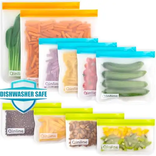 Qinline Reusable Food Storage Bags