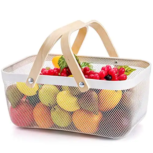 Mesh Storage Basket with Handle