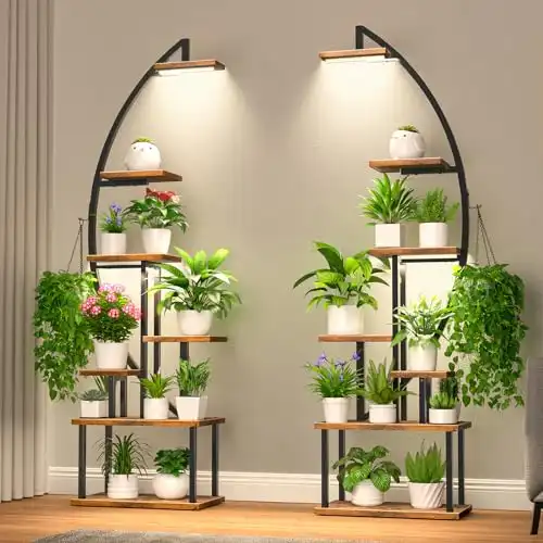 Tall Plant Stand Indoor with Grow Light