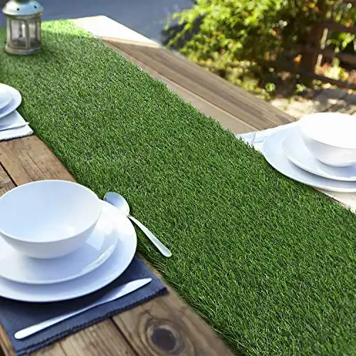 Aneco Artificial Grass Table Runner