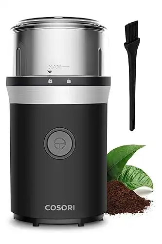 COSORI Coffee Espresso Grinder Electric, Food Grade Stainless Steel Blades, 12 Cups, Black