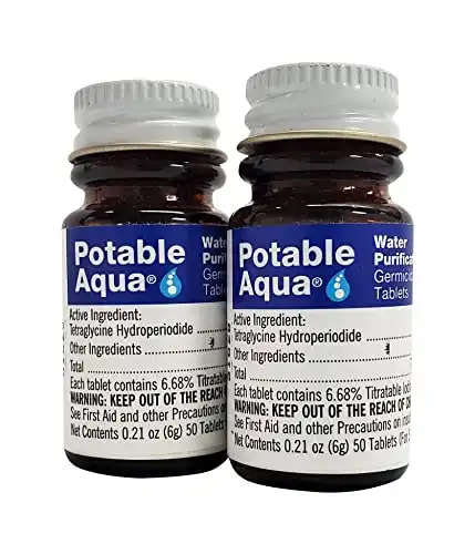 Potable Aqua Water Purification Tablets