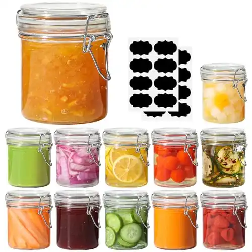 Glass Jars Set of 12