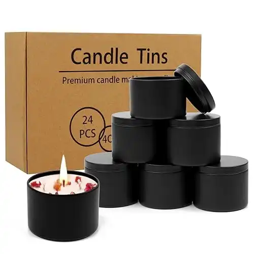 Empty Candle Tin with Lids for DIY Candles Making