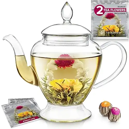 Teabloom Le Bouquet Glass Teapot