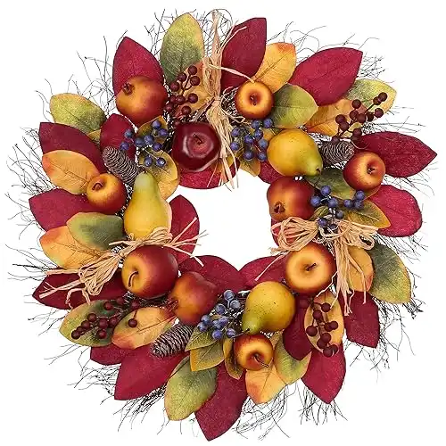 24 Inch Fall Fruit Wreath