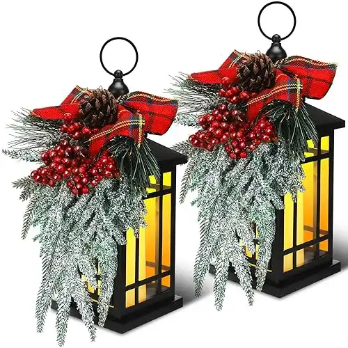 2 Pcs Christmas Lantern